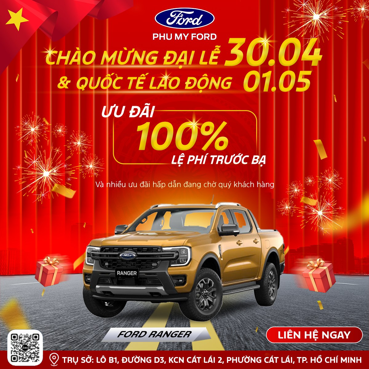 Mừng đại lễ 30/04 cùng Ford Ranger